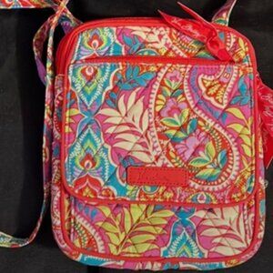 Vera Bradley Paisley in Paradise Crossbody Bag Quilted Designer 2016 Summer NWOT